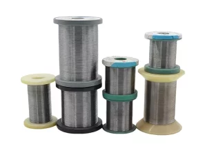Various spools of Shougang Gitane high-quality FeCrAl and NiCr electric heating alloy resistance wires for industrial furnace heating elements banner