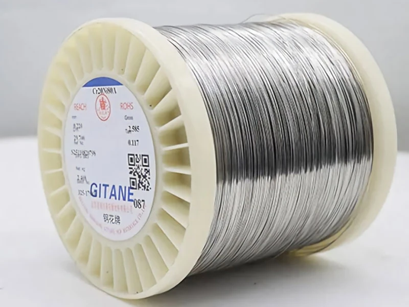 high temp cr20ni80 nickel chromium heating alloy wire spool for industrial furnace elements.