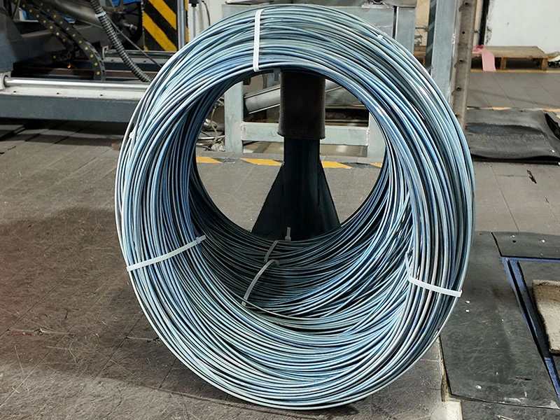 coiled thick fecral heating wire for high temperature sintering furnace applications in battery material processing.